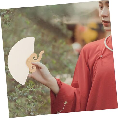 jojofuny DIY Hand Painted Lacquer Fan Kit Charming Graffiti Paper Fans for Weddings Parties Crafts Portable Handheld Design for Creative Fun Unique in Saudi Arabia