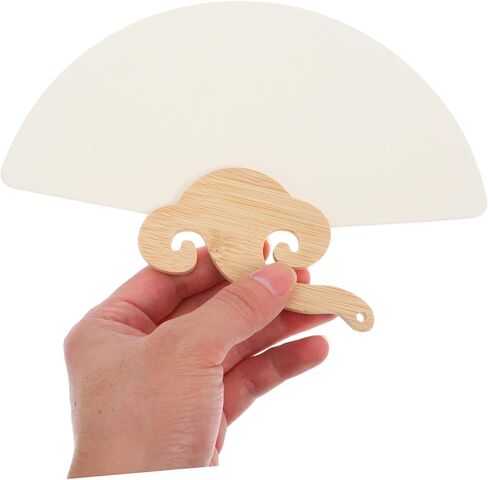 jojofuny DIY Hand Painted Lacquer Fan Kit Charming Graffiti Paper Fans for Weddings Parties Crafts Portable Handheld Design for Creative Fun Unique in Saudi Arabia