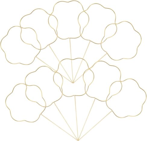 VILLCASE 10pcs Ancient Chinese Style Metal Fan Frame Kit DIY Fan Making Materials for Hanfu Decoration Iron Craft in Saudi Arabia