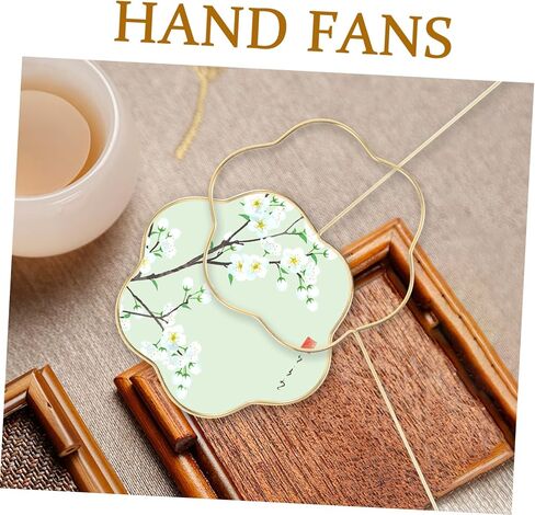 VILLCASE 10pcs Ancient Chinese Style Metal Fan Frame Kit DIY Fan Making Materials for Hanfu Decoration Iron Craft in Saudi Arabia