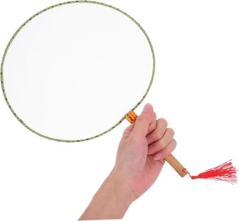 Housoutil 4pcs DIY Blank Hand Fans Paintable Handheld Fans with Handles for Boy Summer Crafts and Activities Creative Art Project for Family Bonding and Fun in Saudi Arabia