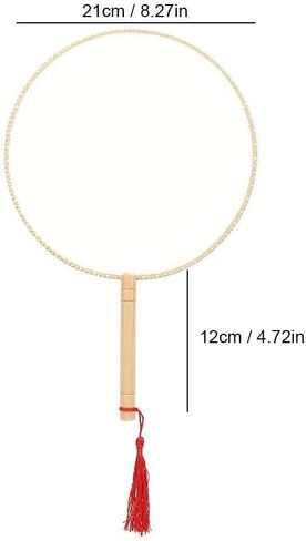 Chinese Round Fan Blank Fan Embroidery Hand Fan Translucent Ancient Silk Fan Wooden Fan Painting for Wedding Home Decor Chinese Hand Fan DIY Paddle Fan Ancient Style Dance Fan in Saudi Arabia