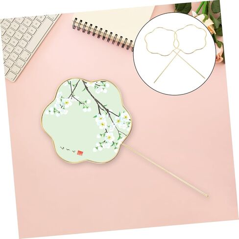 DOITOOL 10pcs Chinese Style Metal Fan Crafting Framework DIY Hand Fan Making Tool for Hanfu Decoration Lightweight Creative Design for Parties and Events in Saudi Arabia