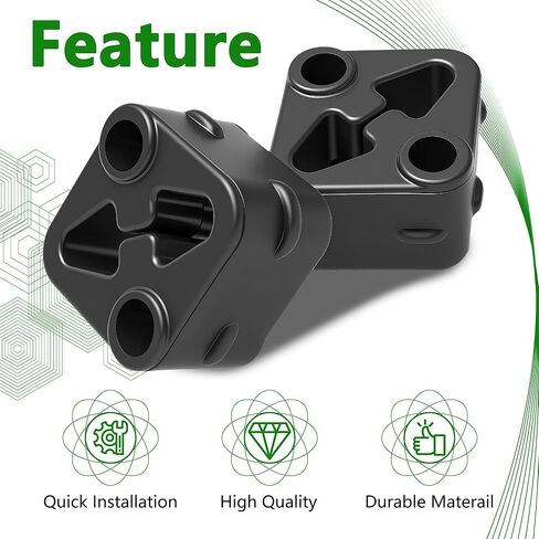 Rear Exhaust Pipe Support Isolators - Compatible with 2019-2025 Ram 1500 (3.0L 3.6L 5.7L 6.2L) - Muffler Rubber Hanger Vibration Dampener- Replaces 68519121AA、68335439AA、68410310AA 68410310AB-2pcs in Saudi Arabia