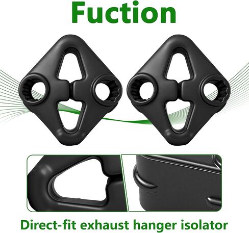 Rear Exhaust Pipe Support Isolators - Compatible with 2019-2025 Ram 1500 (3.0L 3.6L 5.7L 6.2L) - Muffler Rubber Hanger Vibration Dampener- Replaces 68519121AA、68335439AA、68410310AA 68410310AB-2pcs in Saudi Arabia