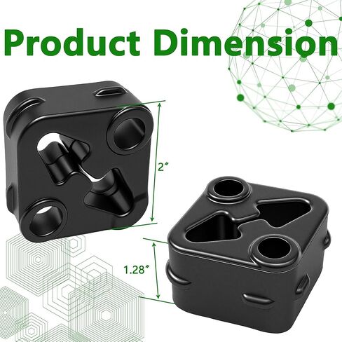 Rear Exhaust Pipe Support Isolators - Compatible with 2019-2025 Ram 1500 (3.0L 3.6L 5.7L 6.2L) - Muffler Rubber Hanger Vibration Dampener- Replaces 68519121AA、68335439AA、68410310AA 68410310AB-2pcs in Saudi Arabia