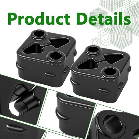 Rear Exhaust Pipe Support Isolators - Compatible with 2019-2025 Ram 1500 (3.0L 3.6L 5.7L 6.2L) - Muffler Rubber Hanger Vibration Dampener- Replaces 68519121AA、68335439AA、68410310AA 68410310AB-2pcs in Saudi Arabia