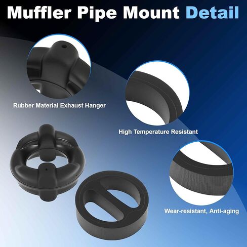 4 Pcs Front Rear Exhaust Pipe Mount Hanger for BMW 3 5 6 7 Series Muffler Exhaust Hanger Rubber Mount for BMW E36 E30 E34 E28 Muffler Tail Pipe Holder 18211177708/18211712838 in Saudi Arabia