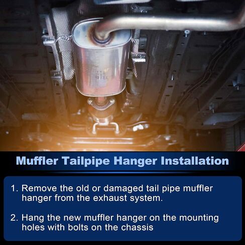 4 Pcs Front Rear Exhaust Pipe Mount Hanger for BMW 3 5 6 7 Series Muffler Exhaust Hanger Rubber Mount for BMW E36 E30 E34 E28 Muffler Tail Pipe Holder 18211177708/18211712838 in Saudi Arabia