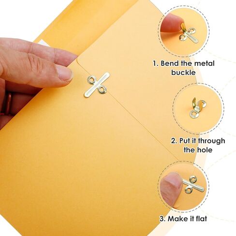 9x12 Clasp Envelopes, 20 Pack Kraft Envelopes with Clasp Closure and Gummed Seal, Brown Kraft Manilla Envelope, Mailing Envelope for Home Office Document Business in Saudi Arabia