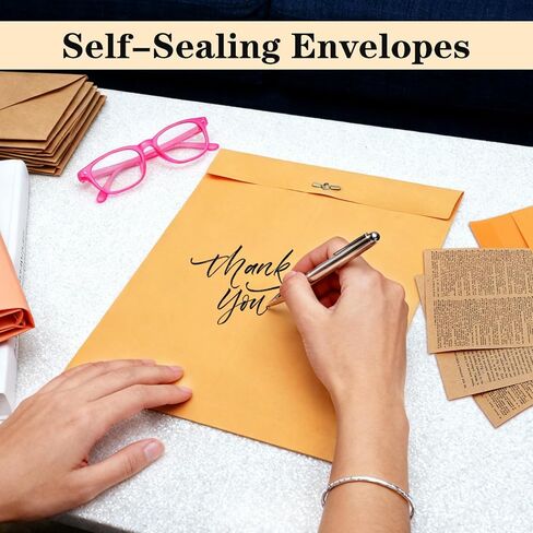 9x12 Clasp Envelopes, 20 Pack Kraft Envelopes with Clasp Closure and Gummed Seal, Brown Kraft Manilla Envelope, Mailing Envelope for Home Office Document Business in Saudi Arabia