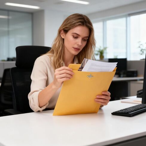 9x12 Clasp Envelopes, 20 Pack Kraft Envelopes with Clasp Closure and Gummed Seal, Brown Kraft Manilla Envelope, Mailing Envelope for Home Office Document Business in Saudi Arabia
