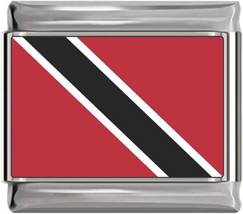 NewCharms Trinidad and Tobago Flag Italian Charm in Saudi Arabia