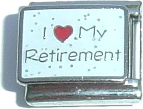 NewCharms I Love My Retirement Italian Charm in Saudi Arabia