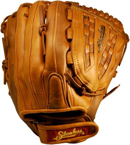 Shoeless Joe Gloves Fast Pitch Basket Weave Web القفازات البنية، 12 1/2 بوصة، اليد اليسرى in Kuwait