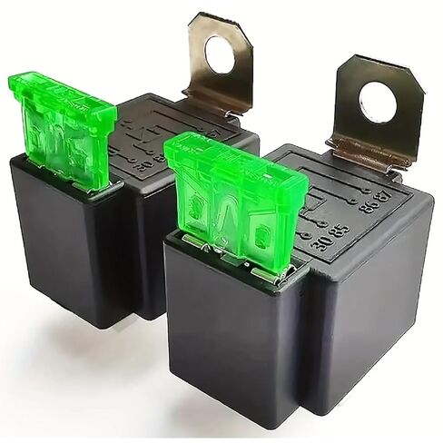 Automotive Relay with Fuse, 12V/24V 30A, 4PIN/5PIN, Copper Foot Silver Contact, for Car Lights Horns Modifications (24V 5PIN) in Saudi Arabia
