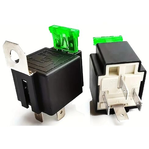 Automotive Relay with Fuse, 12V/24V 30A, 4PIN/5PIN, Copper Foot Silver Contact, for Car Lights Horns Modifications (24V 5PIN) in Saudi Arabia