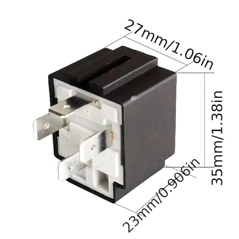 Automotive Relay with Fuse, 12V/24V 30A, 4PIN/5PIN, Copper Foot Silver Contact, for Car Lights Horns Modifications (24V 5PIN) in Saudi Arabia