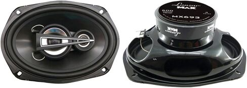 Lanzar Upgraded Standard 5.25'' 3 Way Triaxial Speakers - Full Range 240 Watts and 4 Ohms Impedance Injection Cone 80 - 20 KHz Frequency Response and 10 Oz Magnet Structure - MX52 in Saudi Arabia