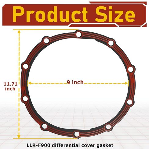 حشية الغطاء التفاضلي LLR-F900 متوافقة مع Ford 9 بوصة LubeLocker. in Kuwait
