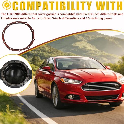حشية الغطاء التفاضلي LLR-F900 متوافقة مع Ford 9 بوصة LubeLocker. in Kuwait