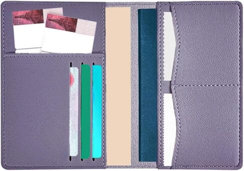 Travel Wallet For Men & Women - Dual Passport Holder, Ultra-Slim Leather Document Organizer(White). in Saudi Arabia
