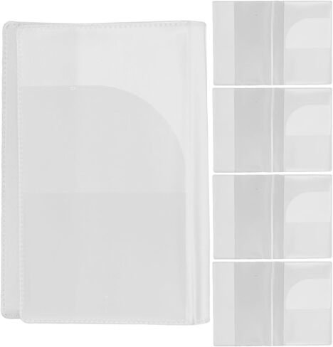5pcs Thickened Passport Covers Travel Document Organizer Waterproof and Wear-Resistant Passport Holder Multiple Card Slots Suitable for Study Abroad and Tourism in Saudi Arabia