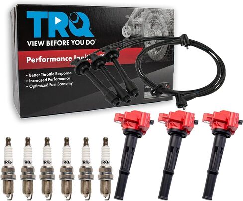 ملف الإشعال TRQ ومجموعة قابس الإشعال 10 قطع أداء متوافق مع 1996-2002 Toyota 4Runner 1995-2004 Tacoma 2000-2004 Tundra in Kuwait