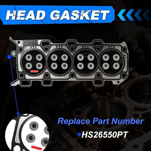 5.0 مجموعة حشية الرأس بالكامل مع مسامير رأس الاسطوانة مناسبة لفورد F-150 موستانج GT 5.0L 2011-2014 DOHC VIN F HS26550PT ES72479 in Kuwait