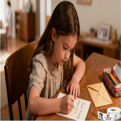 500 قطعة من ملصقات شكرًا لك على الكلاب، مناسبة لتغليف منتجات الشركات، ومستلزمات الحيوانات الأليفة، وزخارف الهدايا، وبطاقات المعايدة، وملصقات لاصقة مقاومة للماء لإغلاق الأظرف. in Kuwait
