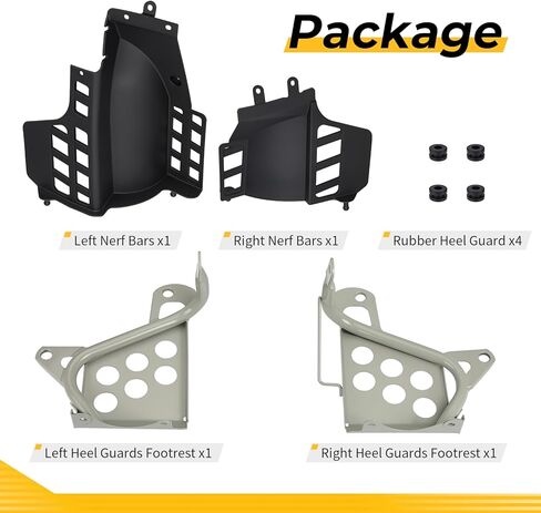 M MATI Left and Right Heel Guards Footrest & Nerf Bars for Yamaha B-Laster 200 YFS200 1990-2006 3JM-27445-00-00 3JM-27446-00-00 in Saudi Arabia