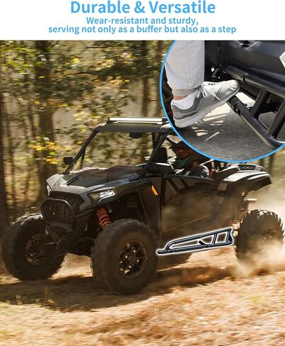 قضبان KEWISAUTO Rock Sliders Nerf لملحقات Polaris RZR XP 1000 2024-2026؛ واقي حماية المصد الجانبي المطلي بمسحوق أسود، خطوات جانبية، كيكرز شجرة منخفضة المستوى لـ RZR XP 1000 بمقعدين in Kuwait