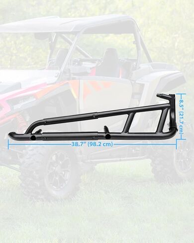قضبان KEWISAUTO Rock Sliders Nerf لملحقات Polaris RZR XP 1000 2024-2026؛ واقي حماية المصد الجانبي المطلي بمسحوق أسود، خطوات جانبية، كيكرز شجرة منخفضة المستوى لـ RZR XP 1000 بمقعدين in Kuwait