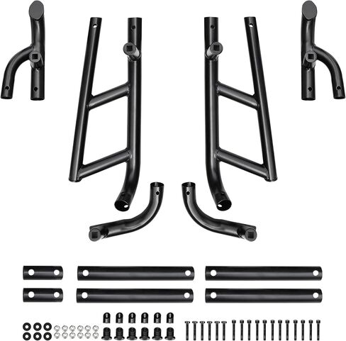 قضبان KEWISAUTO Rock Sliders Nerf لملحقات Polaris RZR XP 1000 2024-2026؛ واقي حماية المصد الجانبي المطلي بمسحوق أسود، خطوات جانبية، كيكرز شجرة منخفضة المستوى لـ RZR XP 1000 بمقعدين in Kuwait