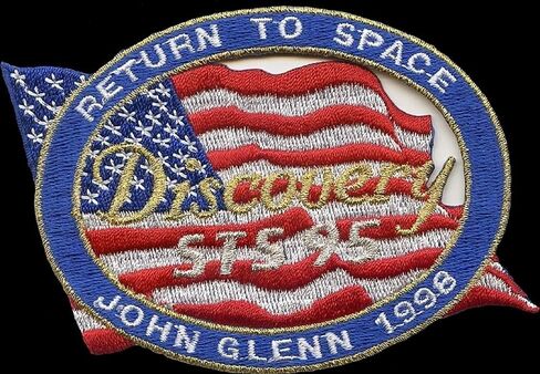 NASA John Glenn Return to Space Iron-On Patch [Red/White/Blue - 2.75"] - ID#13962 in Saudi Arabia