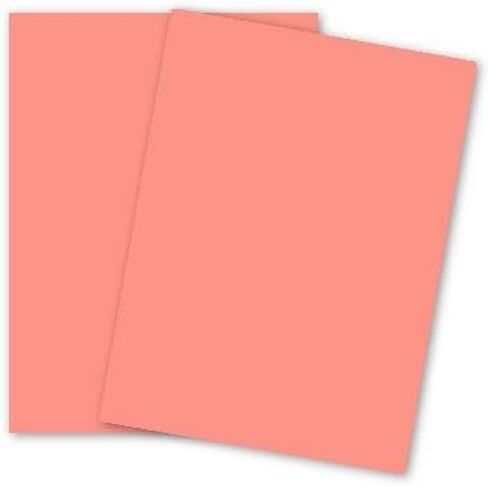 Earthchoice SALMON - ورق مقوى 8.5 × 11 - مؤشر 90 رطل - 250 قطعة من Domtar Colors in Kuwait