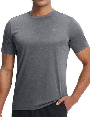 BALEAF Men's Sun Protection Shirts UPF 50+ Short Sleeve T-Shirts Swim Rash Guard Quick Dry Lightweight Hiking Fishing in Saudi Arabia