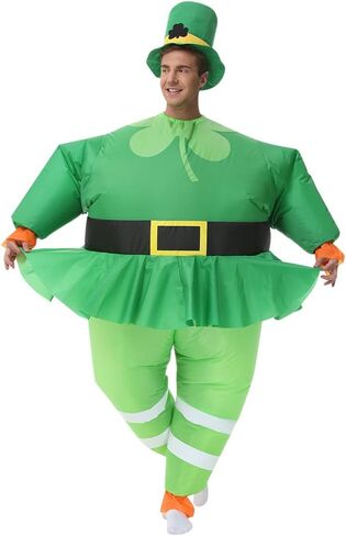 Inflatable Leprechaun Costume for Adults St. Patrick Day Costume Leprechaun Blow up Suit Inflatable Costume in Saudi Arabia