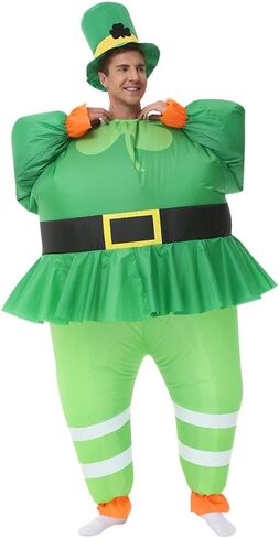 Inflatable Leprechaun Costume for Adults St. Patrick Day Costume Leprechaun Blow up Suit Inflatable Costume in Saudi Arabia