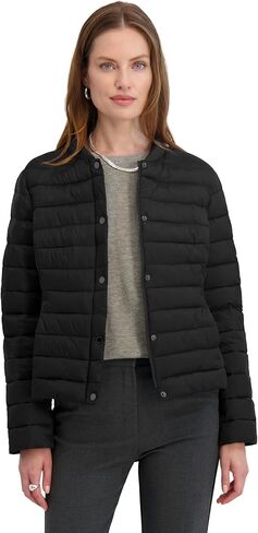 TAHARI Women's Lightweight Quilted Jacket With Snap Closure, Water-resistant Nylon & Stretch Lining, 23" Length in Saudi Arabia