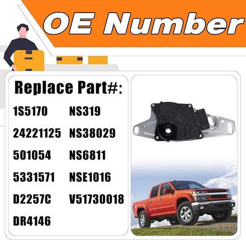موقف محايد للحديقة ومفتاح مصباح احتياطي مناسب لمفتاح الأمان المحايد Chevy GMC Buick Cadillac Hummer Pontiac Saab، يستبدل # 1S5170 24221125 501054 5331571 D2257C DR4146 NS319 NS38029 in Kuwait