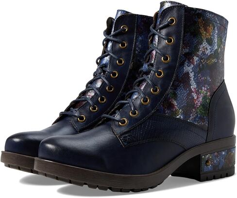 L'Artiste by Spring Step Marty Met Hand Painted Metallic Floral Ankle Boots for Women | Shoes for Women with Arch Support and Flexible Sole in Saudi Arabia