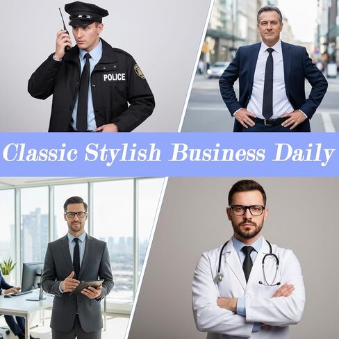 10 PCS Clip on Tie for Men 20 inch Solid Skinny Formal Neck Tie Pretied for Office School Wedding Business Uniforms in Saudi Arabia