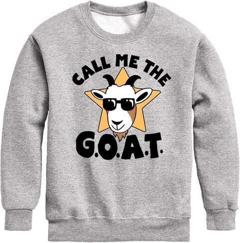 Instant Message - Call Me The Goat - Toddler And Youth Crewneck Fleece Sweatshirt in Saudi Arabia