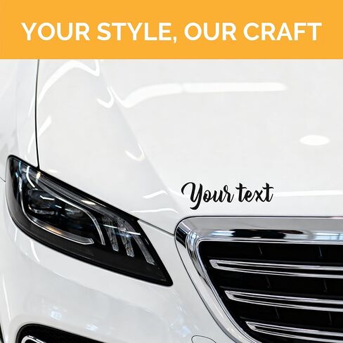 Personalized Text Vinyl Sticker with Your Own Name Number Custom Lettering Decal - Waterproof Decals for Car Windshield, Bumper, Motorcycle, Boat, Doors, Windows, Laptops in Saudi Arabia