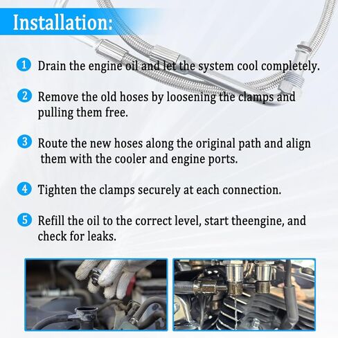 2204030 Engine Cooling System Oil Hose Kit Fits for Polaris Trail Boss Blazer 330 2003-2008, for Magnum 330 2004-2006, 2004-2005 ATP 330 4X4, 5412355 in Kuwait