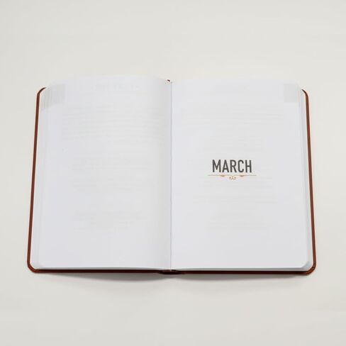 2026 One Minute with God Daily Devotional for Men, 365 Reflections to Strengthen Faith, Brown Faux Leather Edition in Saudi Arabia