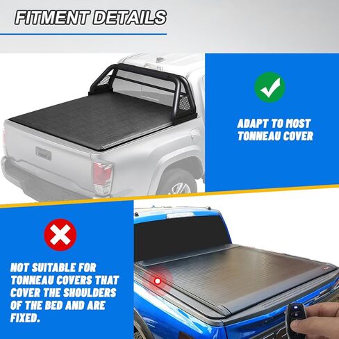 CPW Roll Bar for Dodge Ram 1500/2500/3500 Chevy Silverado/GMC/Ford F-150 F-250 F-350/Toyota Tundra/Titan Universal Pickup Truck Chase Rack in Saudi Arabia