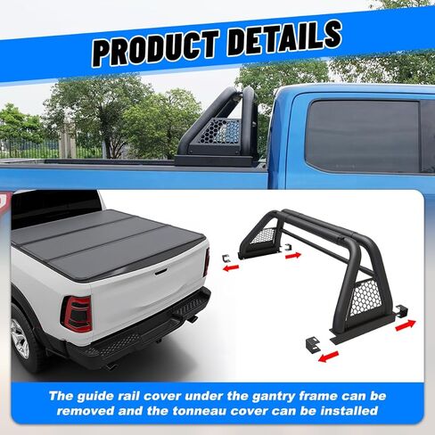 CPW Roll Bar for Dodge Ram 1500/2500/3500 Chevy Silverado/GMC/Ford F-150 F-250 F-350/Toyota Tundra/Titan Universal Pickup Truck Chase Rack in Saudi Arabia