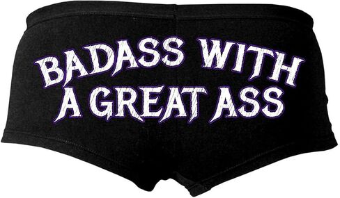 Hot Leathers PTB7579 BadA.. Biker Boy Shorts | Booty Shorts for Women-Black-L in Kuwait